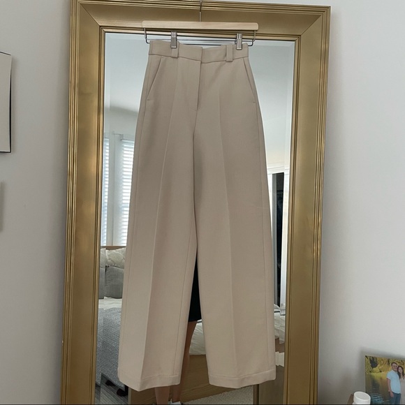 & Other Stories Pants - Cream Trousers